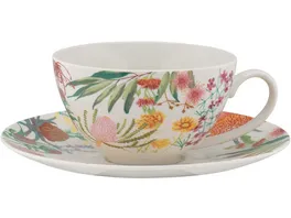 MAXWELL WILLIAMS NATIVE BLOOMS Tasse mit Untertasse 400ml