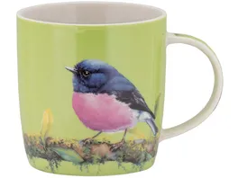 MAXWELL WILLIAMS BIRD TALK Becher 370ml Rosenbrust Schnaepper in Geschenkbox