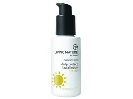 LIVING NATURE Sonnenschutzcreme Daily Protect Facial Lotion SPF 20