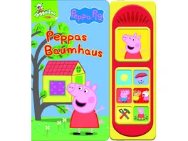 Peppa Pig Peppas Baumhaus Pappbilderbuch mit 7 lustigen Geraeuschen fuer Kinder ab 3 Jahren