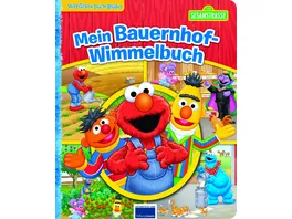 Sesamstrasse Verrueckte Such Bilder Wimmelbuch Pappbilderbuch mit wattiertem Umschlag