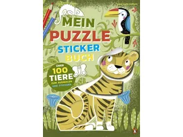 Mein bunter Puzzle Sticker Spass Tiere Mit kunterbunten Tier Puzzle Stickern fuer Kinder ab 4 Jahren