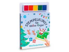 Stempelkunst fuer kleine Finger Weihnachten