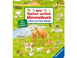 Mein Sachen suchen Wimmelbuch Tiere und ihre Kinder