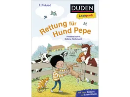 Duden Leseprofi Rettung fuer Hund Pepe 1 Klasse