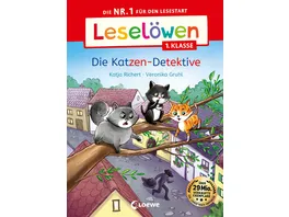 Leseloewen 1 Klasse Die Katzen Detektive Die Nr 1 fuer den Lesestart Mit Leselernschrift ABeZeh
