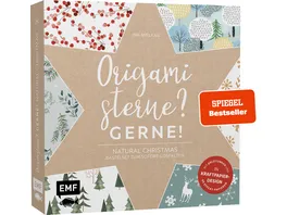 Origamisterne Gerne Natural Christmas Weihnachtliches Bastelset zum Sofort Losfalten