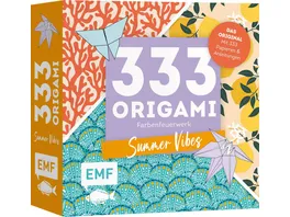 333 Origami Farbenfeuerwerk Summer Vibes Zauberschoene Papiere falten fuer dein Sommergefuehl