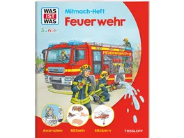 WAS IST WAS Junior Mitmach Heft Feuerwehr