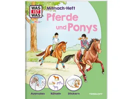 WAS IST WAS Junior Mitmach Heft Pferde Ponys