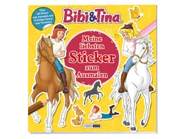 Bibi Tina Meine liebsten Sticker zum Ausmalen Ueber 100 Sticker zum Ausmalen und 16 farbige Szenen zum Verzieren