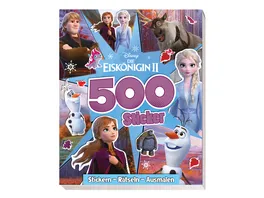 Disney Die Eiskoenigin 2 500 Sticker Stickern Raetseln Ausmalen
