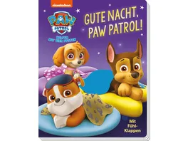 PAW Patrol Gute Nacht PAW Patrol Pappbilderbuch mit textilen Klappen