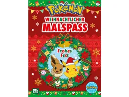 Pokemon Activity Buch Weihnachtlicher Malspass