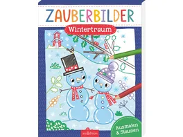 Zauberbilder Wintertraum Ausmalen Staunen