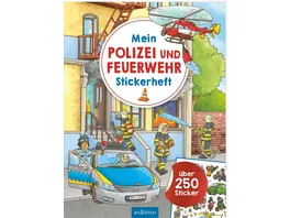Mein Polizei und Feuerwehr Stickerheft Ueber 250 Sticker