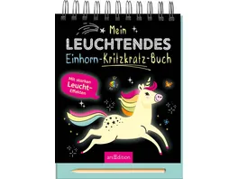 Mein leuchtendes Einhorn Kritzkratz Buch Mit starken Leucht Effekten