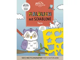 Malbuch mit Schablone Tiere