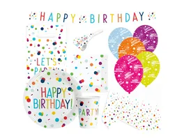 Amscan Partyset HAPPY BIRTHDAY Confetti Birthday