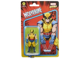 Hasbro Marvel Legends Series Retro 375 Collection Wolverine 9 5 cm grosse Action Figur zum Sammeln Spielzeug fuer Kinder ab 4 Jahren