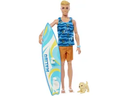 Barbie Ken Surfer Puppe Accy