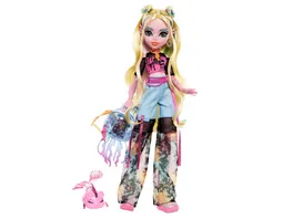 Monster High Lagoona Blue Modepuppe mit Haustier Neptuna und Accessoires