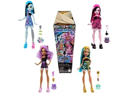 Monster High Buried Secrets Ueberraschungspuppen mit Cozy Creepover Thema Figuren koennen variieren sortiert 1 Stueck