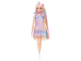 Barbie Fun Fancy Puppe mit Accessoires Modepuppe mit extra langem blondem Haar und 2 Looks