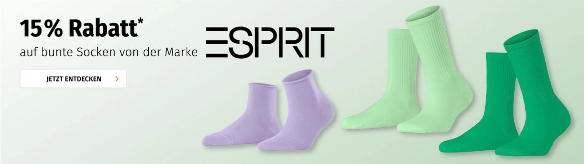 15% auf bunte Socken von Esprit