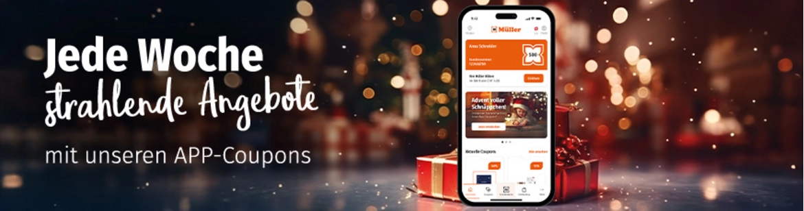 Strahlende Angebote im Advent mit unseren App-Coupons