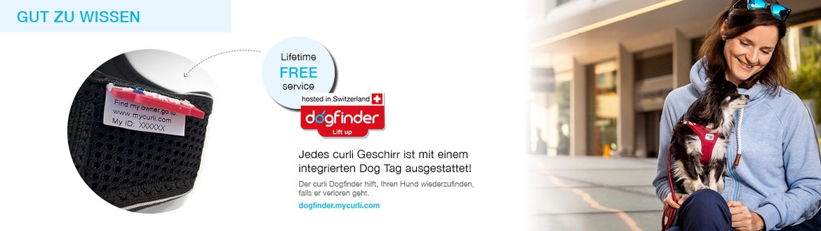 curli Geschirr mit integriertem Dog Tag