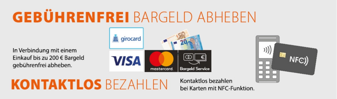 Neu: Bargeld Abheben