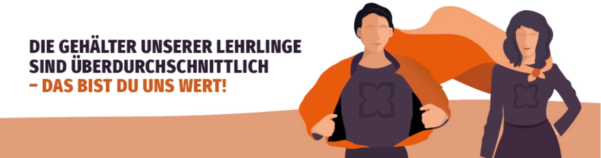 Überdurchschnittliche Gehälter für unsere Lehrlinge