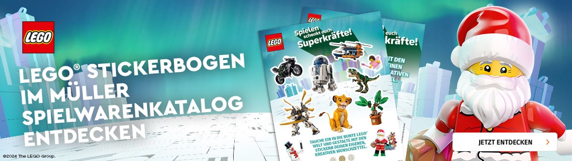 Gestalte Deinen Wunschzettel mit dem LEGO Stickerbogen