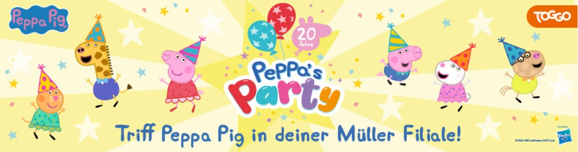 Triff Peppa Pig in Deiner Müller-Filiale