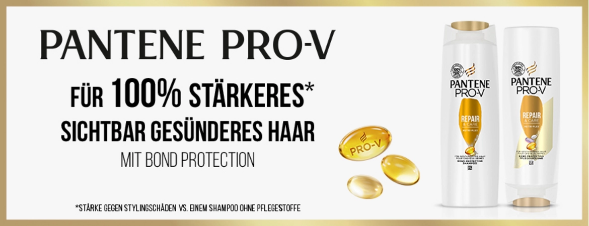 Headerbanner Pantene Pro-V Markenwelt