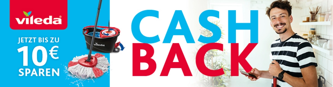 Bis zu 10€ Cashback sichern mit Vileda