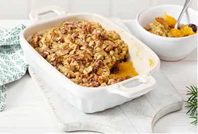 Orangen-Cranberry-Crumble