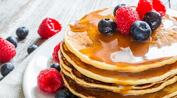 Pancakes mit Beeren