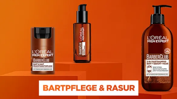 L'Oréal Men Expert Bartpflege & Rasur: BarberClub Feuchtigkeitspflege für Bart und Haut, Bartöl und 3-in-1 Bartshampoo für Bart, Gesicht und Haar. Pflegeprodukte für die optimale Bartpflege und Rasur.