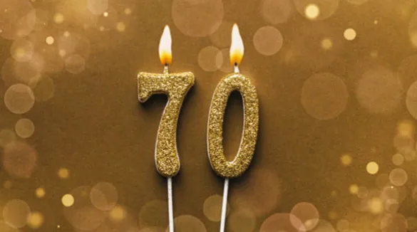 Kerzen | 70 Jahre