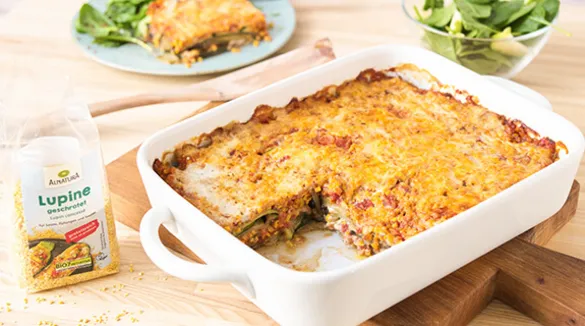 Gemüse-Lupinen-Lasagne