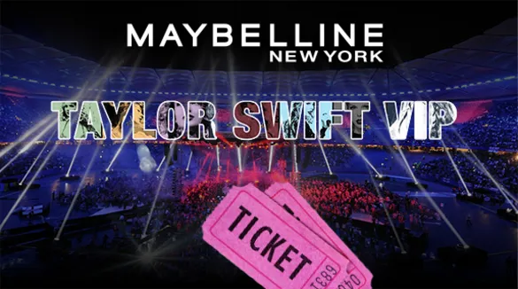 Maybelline Produkte kaufen und mit ein bisschen Glück 2 VIP Tickets für das Taylor Swift Konzert in Hamburg gewinnen