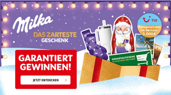 Mit Milka garantiert gewinnen