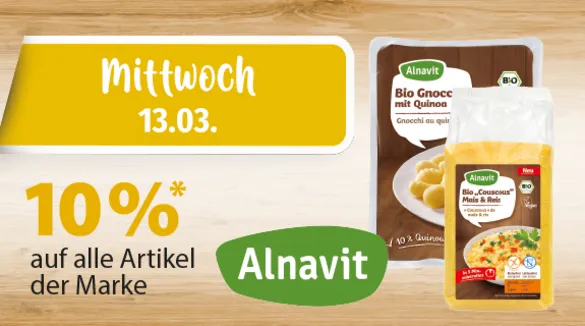 10% auf alle Artikel von Alnavit