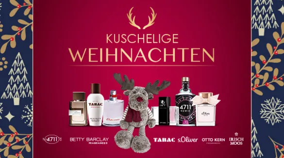 Jetzt bei jedem Kauf eines ausgewählten Duftes ab 50ml einen Kuschel-Elch gratis erhalten!