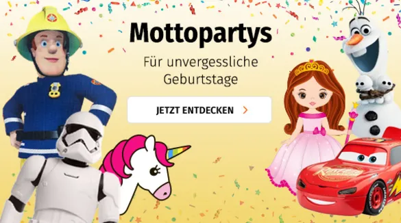 Mottopartys am Kindergeburtstag bei Müller