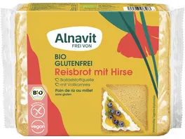 Alnavit Bio Reisbrot mit Hirse 375G