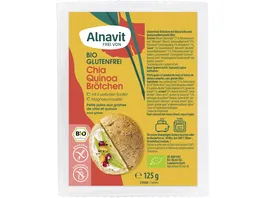 Alnavit Bio Chia Quinoa Broetchen glutenfrei