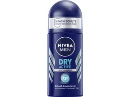 NIVEA MEN Deo Roll on Dry Active Anti Transpirant 50ml